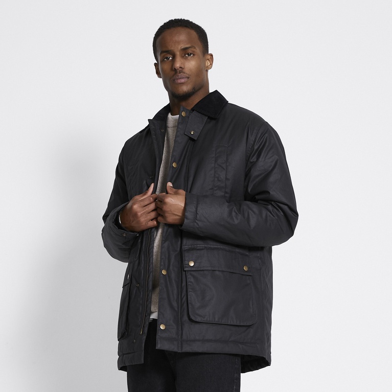 Waxed jacket "Hunt" Black